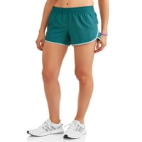 Athletic Works pantaloni scurți de alergare țesute Active pentru femei cu căptușeală încorporată, Albastru Hawaiian, mărimea M