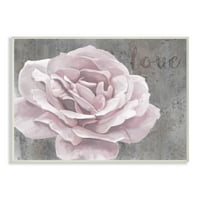 Stupell Industries dragoste floare roz gri textura pictura placa de perete de Ziwei Li