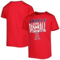Tricou Roșu Pentru Tineri Los Angeles Angels