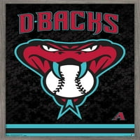 Arizona Diamondbacks-Cap De Șarpe Logo Poster De Perete, 22.375 34