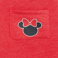 Minnie Mouse Baby and Toddler Girls tricou și salopetă cu mânecă lungă, set de ținute, dimensiuni 12M-5T