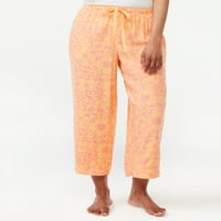 Pantaloni de pijama Decupați țesuți Joyspun pentru femei, Dimensiuni S până la 3X