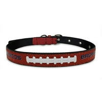 Animale de companie primul NFL Denver Broncos cel mai bun guler de câine NFL Signature Pro PVC-piele Premium-mic