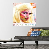 Nicki Minaj-Poster de perete cu vopsea de față cu știfturi, 22.375 34
