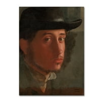 Marcă comercială Fine Art 'Selfportrait' Canvas Art de Degas