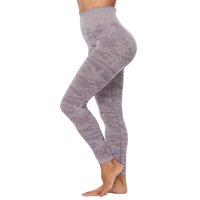 Yaavii Camo fără sudură mare Talie jambiere pentru femei Fitness Yoga pantaloni Gym Running antrenament