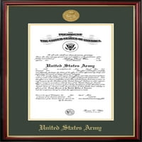 Patriot Cadru Armata certificat Petite cadru cu medalion de aur