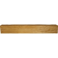 Ekena Millwork 6 W 12 H 10 ' L 3-fețe Riverwood Endurathane Fau lemn tavan grindă, pin Natural