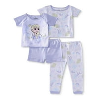 Frozen Elsa Toddler Girls Pijamale Cu Mânecă Scurtă Din Bumbac, Set