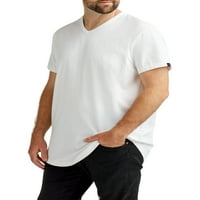 Strongside Apparel V Neck T shirt pentru bărbați-Mare și înalt Casual Wear 2-pk