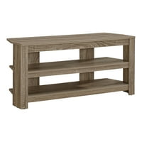 Monarch Specialties TV Stand-42 L colț Taupe întunecat