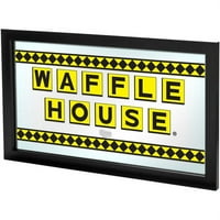 Waffle House Oglindă Cu Logo Încadrat În Carouri
