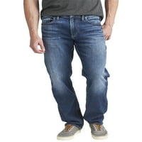 Silver Jeans Co. Bărbați Eddie relaxat Fit Conic picior blugi, talie dimensiuni 28-42