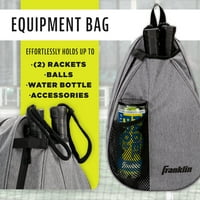 Franklin sport Padel Bag-reglabil Sling Bag Rucsac pentru Padel + Paddle tenis-Gri