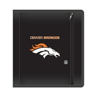 Denver Broncos Inel Cu Fermoar Liant, Capacitate Foaie, 1.625 Inele Metalice