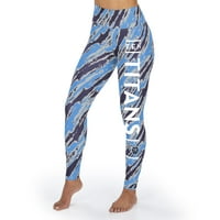 Zubaz NFL femei Tennessee Titans Diagonal Streak Leggings