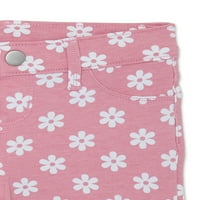 Pantaloni scurți franțuzești cu imprimeu Wonder Nation Girl, dimensiuni 4-Plus