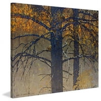 Marmont Hill - Burnt Tree Squirrel de Chris Vest pictură imprimată pe pânză înfășurată