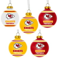 Pentru totdeauna De colecție NFL incasabil mingea ornamente, Kansas City Chiefs