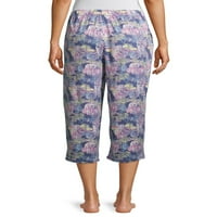 Derek inima femei luxuriant buzunar Capri pijama pantaloni