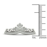 1 8CT TDW diamant 10k Aur Alb coroana moda inel
