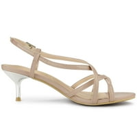 Chilipiruri unice femei Slingback Strappy Stiletto Tocuri Sandale