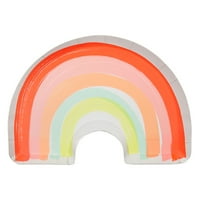 Meri Meri Rainbow Plate Lg 12ct