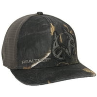 Realtree Xtra Negru Camo Stretch Fit Capac; Mare X-Mare