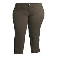 Alivia Ford femei Plus Dimensiune utilitate buzunar colorate Twill pantaloni