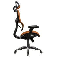 Irene Inevent computer scaun reglabil scaun de birou suport lombar bază metalică Mobilier de interior pentru Casă, portocaliu