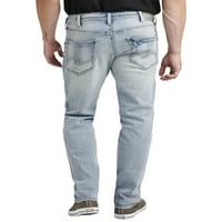 Silver Jeans Co. Bărbați Eddie relaxat Fit Conic picior blugi mare & înalt, talie dimensiuni 38-56