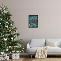 Aveți-Vă Crăciun Fericit Expresie Vacanță Artă Grafică Artă Încadrată Neagră Imprimare Artă De Perete