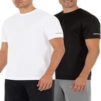 Tricou cu mânecă scurtă active Core pentru bărbați Athletic Works, pachet 2, până la dimensiunea 3XL
