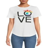 Tricou Disney Mickey Mouse pentru femei Rainbow Love