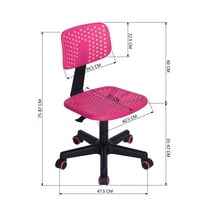 Scaun Student pentru copii din Plastic, scaun fără brațe cu spate scăzut Aukfa, scaun Ergonomic pivotant reglabil, scaun Star