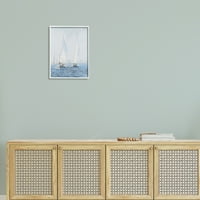 Stupell Industries frumoase Bărci cu pânze albe Drifting Ocean Waves Painting 20, Design de Tim OToole