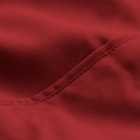 Bare Home microfibra 4 Piese Negru roșu fular, foaie roșie Set pat reversibil într-o pungă, Twin