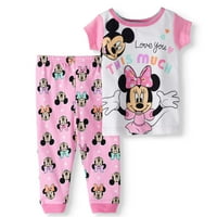 Minnie Mouse fetiță din bumbac pijamale strânse, set