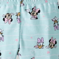 Pijamale strâmte din bumbac Minnie Mouse, Set din 2 piese