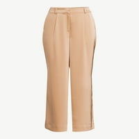 Pantaloni din Satin pentru femei Scoop, 27,5 Inseam, dimensiuni XS-XXL