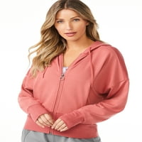 Sofia Active de Sofia Vergara femei Zip up atletic Fleece Hoodie