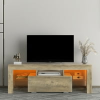 Suport TV Aukfa cu sertar și lumini LED pentru televizoare de până la 55