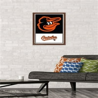 Baltimore Orioles-Afiș De Perete Cu Logo, 14.725 22.375 Încadrat