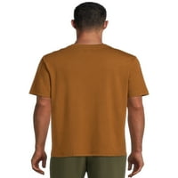 Tricou cu buzunar moale cu mânecă scurtă pentru bărbați, Dimensiuni S-4XL