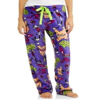 Monsters femei și femei Plus Superminky Fleece pijama Pant