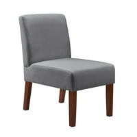 Set de scaune cu accent din țesătură Miniyam cu masă rotundă din lemn, scaun decorativ pentru papuci scaun de vanitate pentru dormitor birou la domiciliu, scaun lateral pe colț