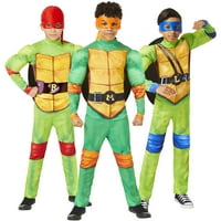 InSpirit Designs Teenage Mutant Ninja Turtles Raphael Costum De Halloween Masculin, Copil 4-10, Verde