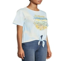 Ediția socială pentru femei Junior ' Front Înnodat California Dreaming Tie Dye tricou grafic