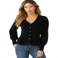 Sofia Jeans by Sofia Vergara pulover Cardigan pentru femei cu tiv Peplum