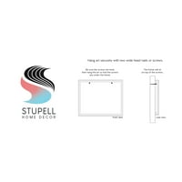 Stupell Industries you ' re Jawsome Witty Shark Phrase Ocean Waves Stripes Framed Wall Art, 30, Design de Nina Seven